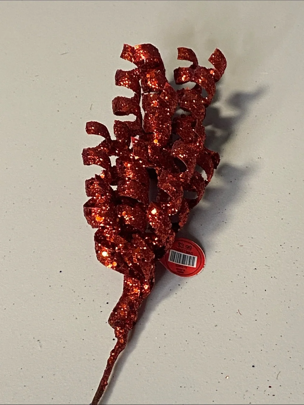 Set of 7 Patriotic Red, White & Blue Glitter Spray Picks